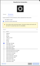 Crate customized scopes in Okta Workflows.