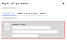 Request API permissions in Microsoft Entra ID.