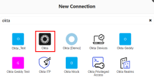 Select the Okta connector in Okta Workflows.